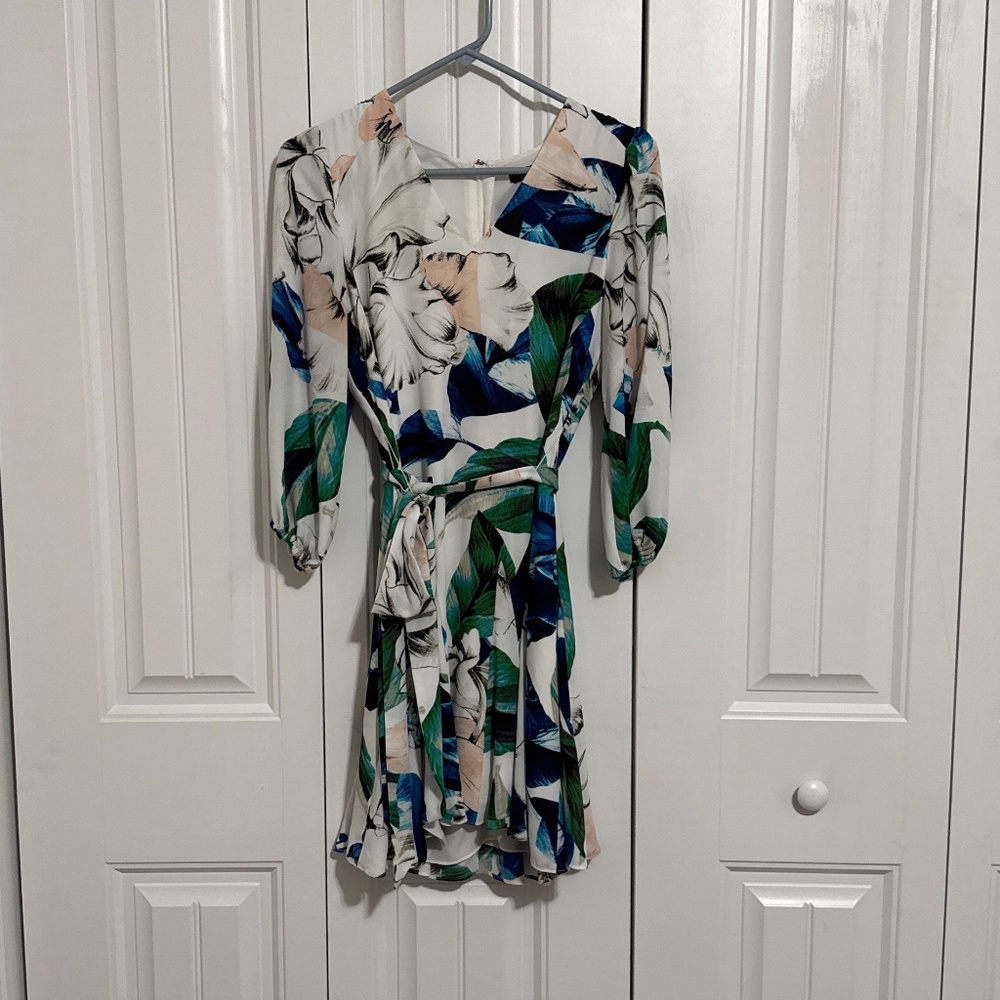 White House Black Market sleeved godet dress, petite 4